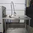 Keuken inventaris industriële vaatwasser van RVS Ecomax 652 incl. tafels 6