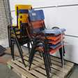 kantine/kantoor stoelen stapelbaar 11 stuks 1