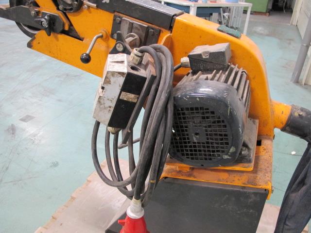 AJS 380 V bandschuurmachine met stofopvangzak, bandbreedte 75 mm