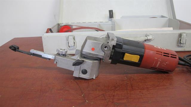 Elektrisch gereedschap bandvijlmachine Flex incl. diverse toebehoren
