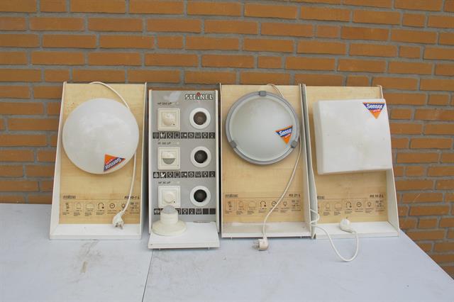 kantine/kantoor diverse demo verlichting op een pallet