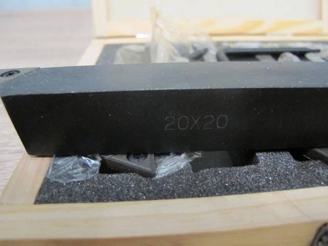 9 stuks draaibeitels set 20 x 20 mm draaistaal klemhouder boorstang wisselsnijplaat multifunctioneel gereedschap draaigereedschap beschermkap voor doe-het-zelvers