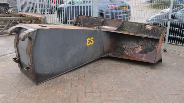 Werkplaats toebehoren duwblad voor aan een wheelloader