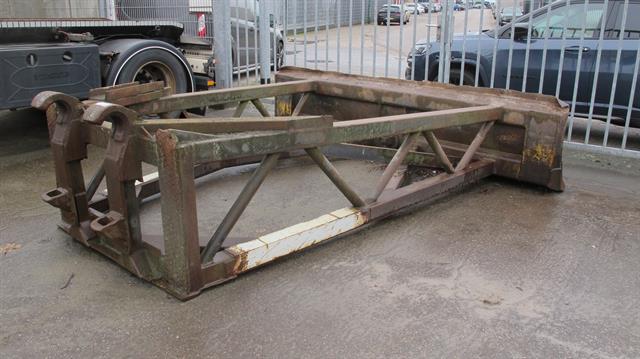 Werkplaats toebehoren duwblad voor aan een wheelloader