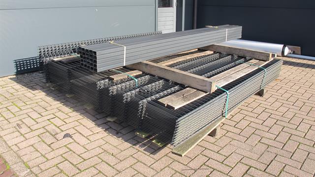 Hekwerk  hekwerk h240 x b250cm / 20 stuks / 730 kg incl. 21 staanders