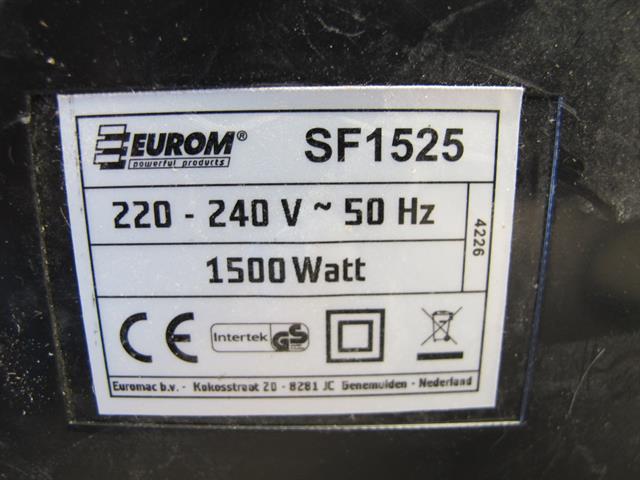 scheuren Voorwaardelijk roterend kachel Eurom SF1525 - Memax, Online veiling van metaal, machines en  gereedschap