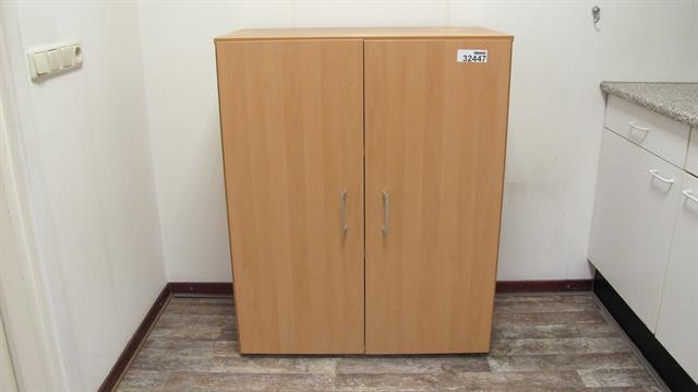 kantine/kantoor kast van hout met planken