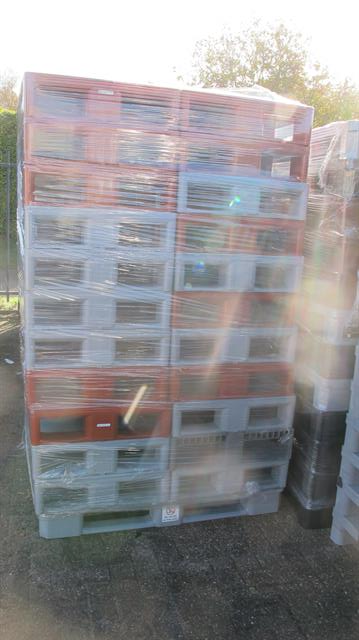 Kunststof pallets kunststof pallets 12 stuks / 120x80x16cm gesloten dek