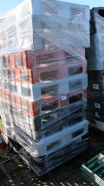 Kunststof pallets kunststof pallets 19 stuks / 80x60 + 120x80x16cm gesloten dek