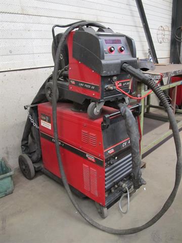 Lasmachine en plasmasnijder lasapparaat Lincoln CV405-1 incl. zwerfkast