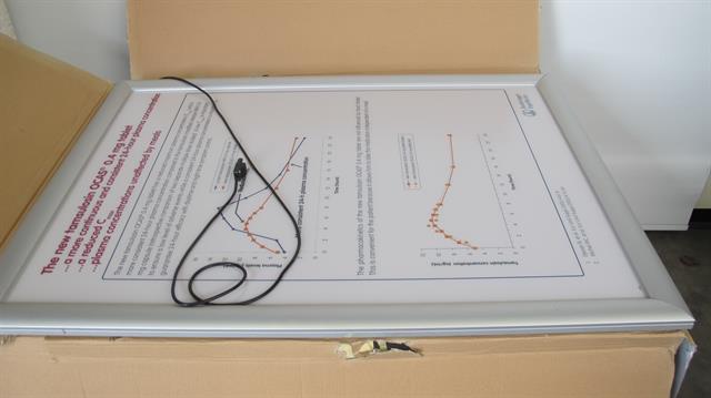 Diversen lichtbak voor reclame / 94 x 129cm