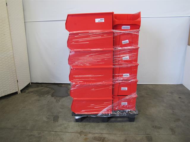 Magazijnbak 500x320x200 mm, PP, blauw, gebruikt