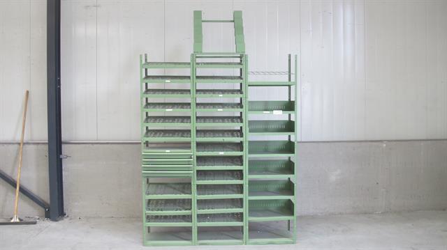 Werkplaats toebehoren materiaal rek