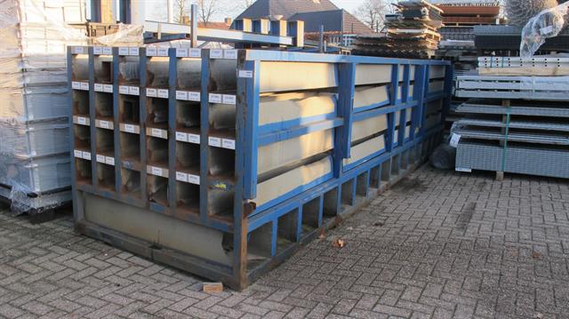 Werkplaats toebehoren materiaalrek van metaal