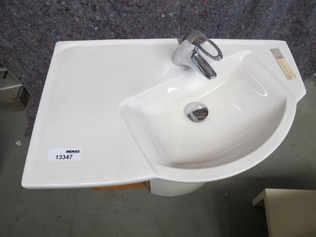 niveau fort Brein badkamer meubel met een wastafel en kraan Keramag - Memax, Online veiling  van metaal, machines en gereedschap
