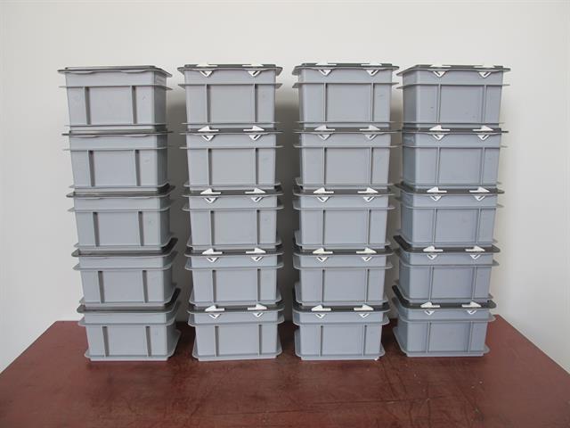 Kunststof bakken opslag bakken Engels 20 stuks  / h13 x 20 x 15cm 