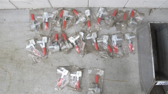 Gereedschap opspanklemmen 23 stuks 125A NIEUW