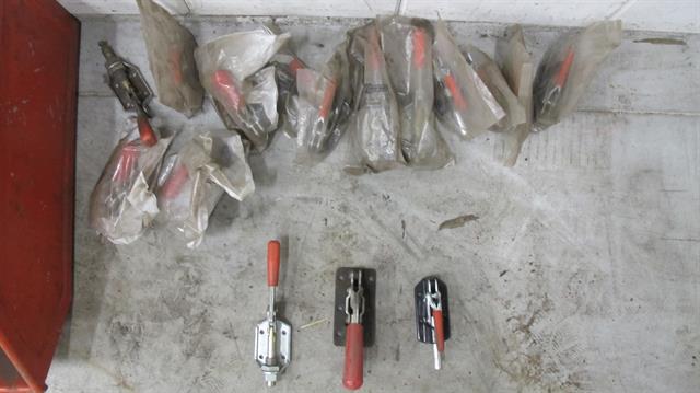 Gereedschap opspanklemmen diverse 16 stuks 