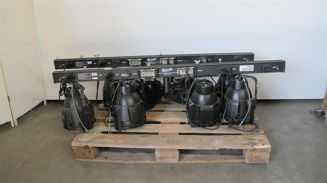 Diversen theater verlichting op een rail / 2 stuks Elation