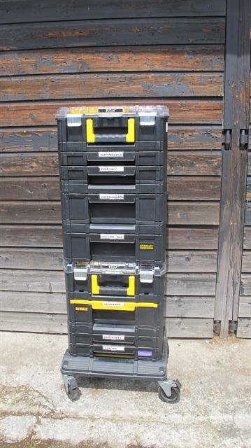 Gereedschapwagen/koffer Stanley Fatmax gereedschapskoffer toren incl. transportkar incl. diverse inhoud