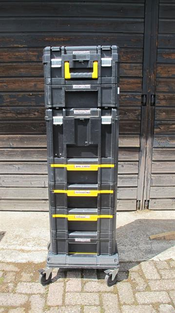 Gereedschapwagen/koffer Stanley Fatmax gereedschapskoffer toren incl. transportkar incl. diverse inhoud