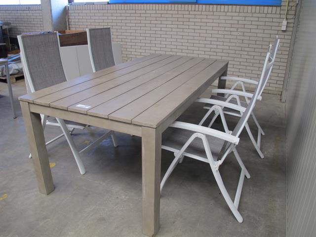 tuintafel met 4 inklapbare stoelen Memax, Online veiling van metaal