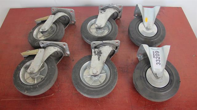 Diversen wielen 6 stuks Ø200mm