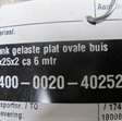 Buis / profiel  blank gelaste ovale buis  1020kg  40,0 x 25,0 x 2,00 lengte 6,000mm 3