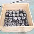 onderdeel 100 niewe gelagerde aluminium wielen met rubber loopvlak, diameter ca. 130 mm, asmaat 20 mm 1