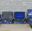5 assortiment-koffers met diverse inhoud