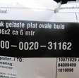 Buis / profiel blank gelaste ovale buis  1160kg  31,0 x 16,0 x 2,00 lengte 6,000mm 3