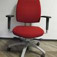 kantine/kantoor bureaustoel rood/zwart 1