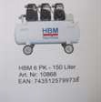 Compressor compressor HBM 150 liter NIEUW 12