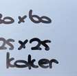 Overigen diverse kokers 30x60 en 25x25 / 540kg 5