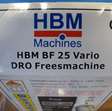 Boor - freesmachine freesmachine HBM BF25 met 3-assig LCD uitleessysteem en onderkast NIEUW 20