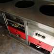 Overige horeca frituurwagen met 3 pans bakwand, vrieskist en koelkast / opknapper 11