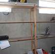Magazijnstelling houten wandstelling / ca 12 meter 5