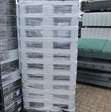 Kunststof pallets hygiene pallets 12 stuks / 120x80x16cm gesloten dek 2