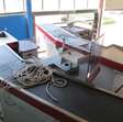 Winkelinventaris kassa systeem met lopende band / 2 stuks 2