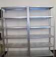 Overige horeca kasten van metaal 2 stuks met 6 planken per kast 2