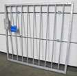 Hekwerk  loop poort h1460xb1550mm incl. slot met klink 2