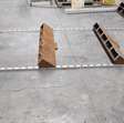 kantine/kantoor muurframe met cortenstaal plantenbakken 4
