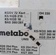 Diversen onderstel van Metabo 3