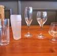Glazen, servies, bestek partij diverse glazen 1