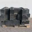 partij rubber stootblokken ca 10 stuks