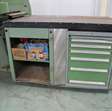 knip / pons / knabbel machine Rhodes ponsnibbelmachine met 10-voudige carrousel, aan/afvoertafels met gereedschapladen en veel (pons)gereedschap 5