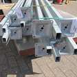 Hekwerk en toebehoren staanders met voetplaat L3000x60x40mm / 9 stuks 3