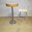 kantine/kantoor statafel met 3 hoge stoelen 2