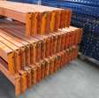 Magazijnstelling pallet stelling / 6 staanders en 20 liggers met legborden 8