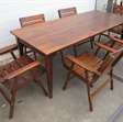 Horeca meubilair terras tafel met 6 stoelen van hout 1